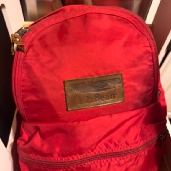 L.L. Bean Red Backpack - Picture 2 of 4